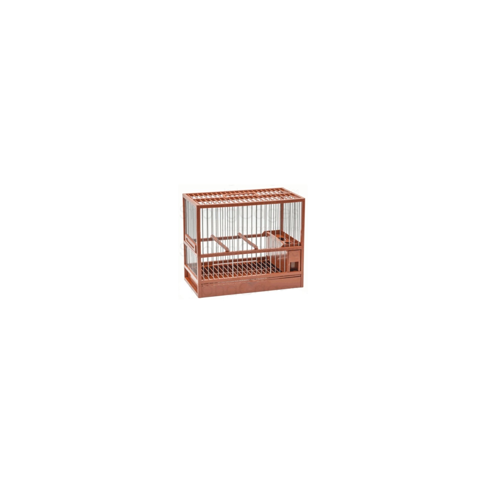 C-2 Bird Cage with Removable Tray - White