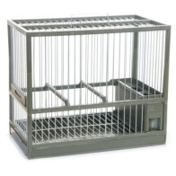 C-2 Bird Cage with Removable Tray - White