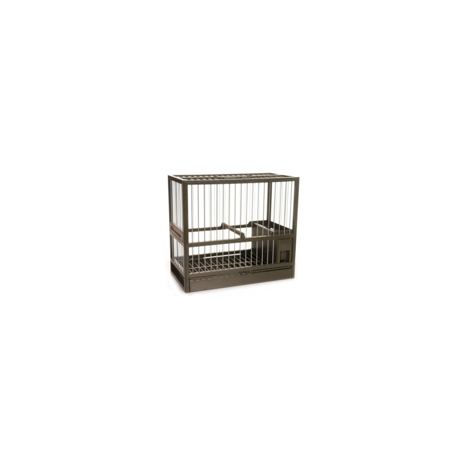 C-1 Bird Cage with Grill and Tray, Wooden Color