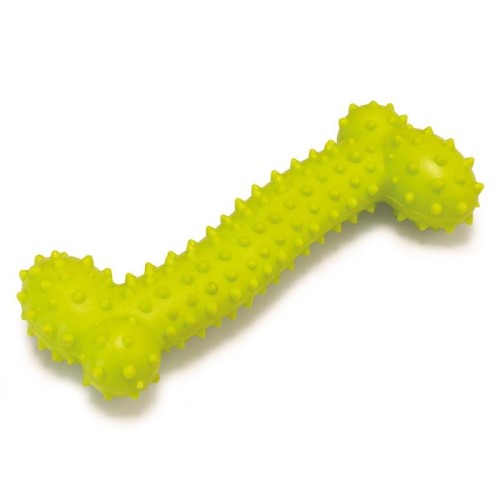 Pistachio Spiked Bone 11cm Interactive Toy