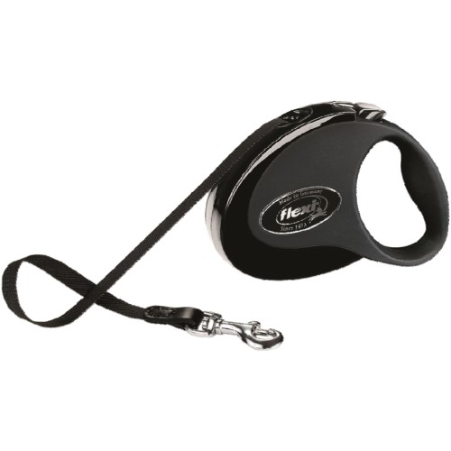 Flexi Tape Leash 5m Black - Premium Quality