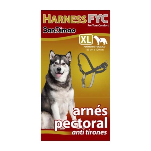 Arnés Fyc Pectoral T/XL con Ramal para Perros