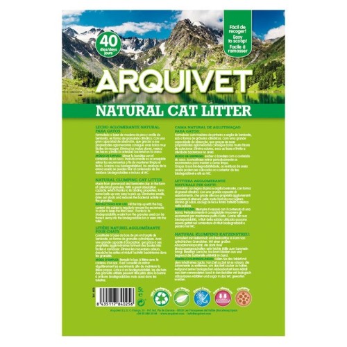 Arena Natural Cat Litter 5 Lts. Arquivet