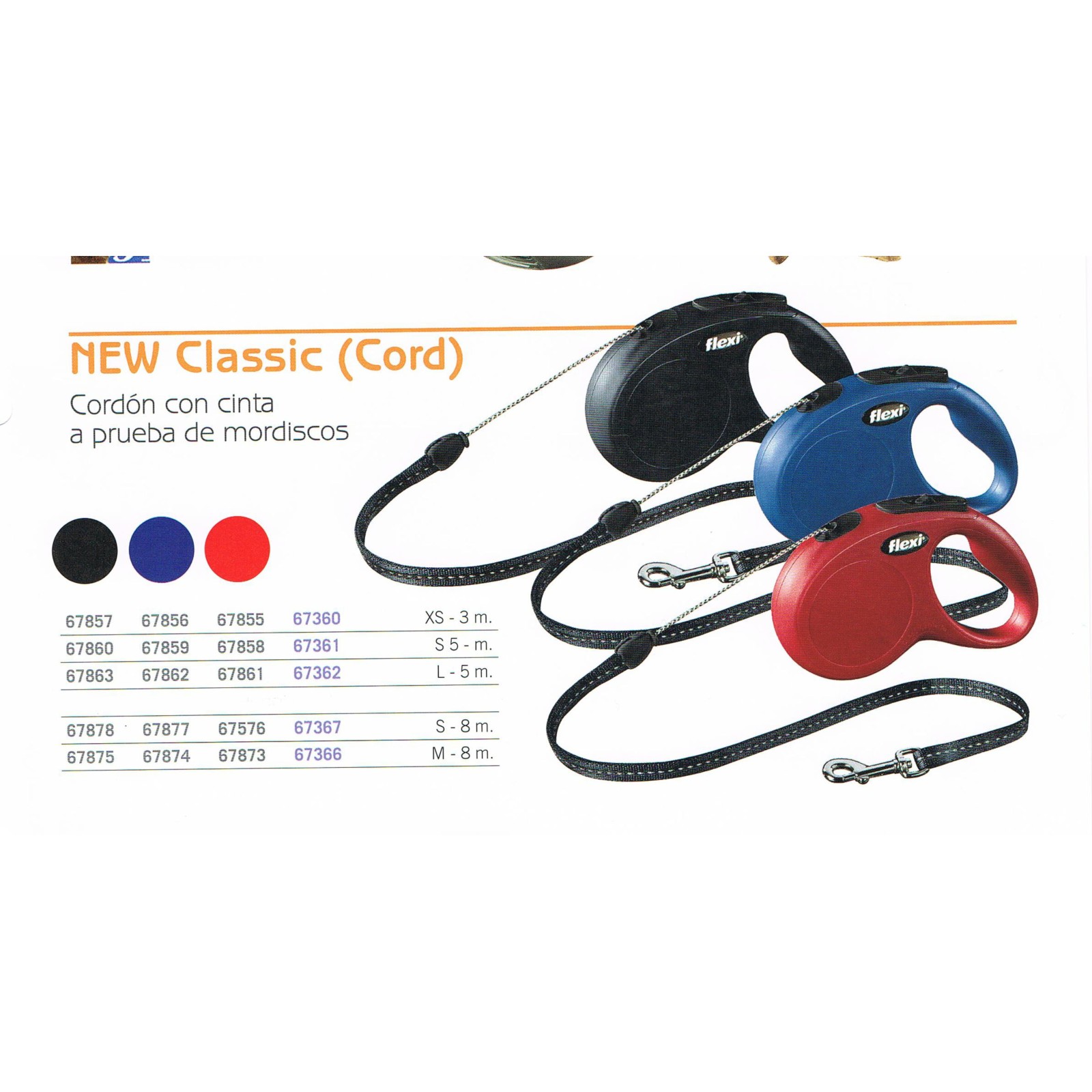 Flexi New Classic Xs Cord 3m Red