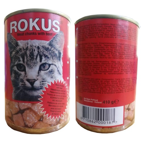 Lata Gatos 415 Gr. Pescado Rokus