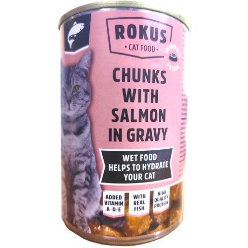 Rokus Fish Canned Cat Food 415g