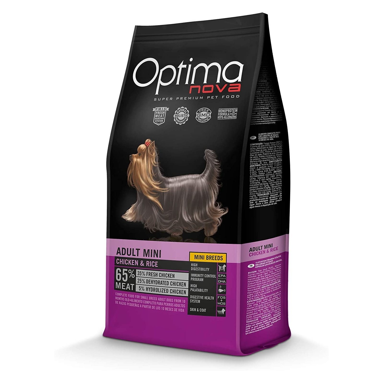 Optima Nova Adult Mini Chicken Rice 2 Kg Premium Dog Food