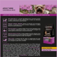 Optima Nova Adult Mini Pollo Arroz 2 Kg Comida Premium para Perros