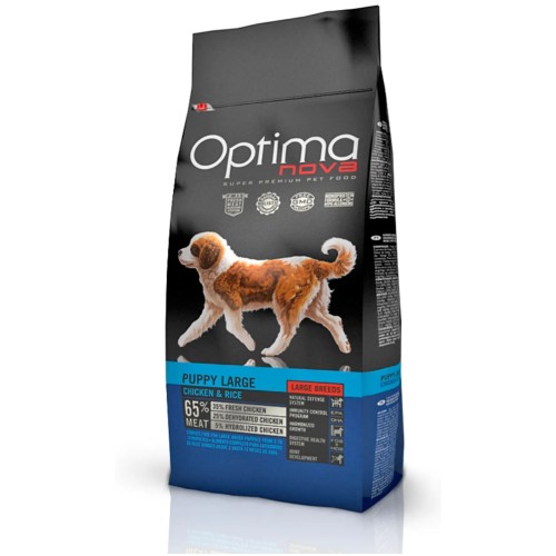 Optima Nova Puppy Large Pollo y Arroz 12 kg