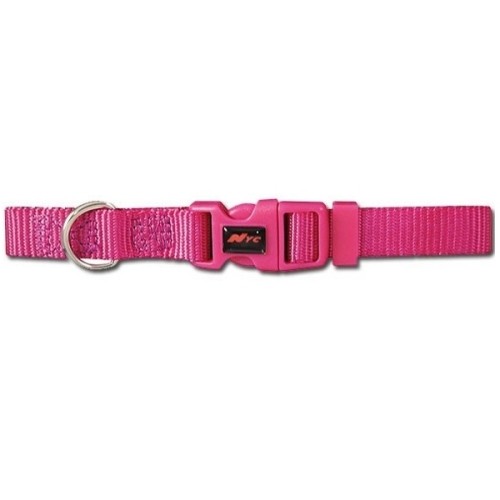 Collar Nylon Básico Fucsia 20-30x1cm