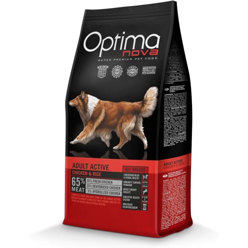 Optima Nova Adult Active Chicken Rice 12Kg