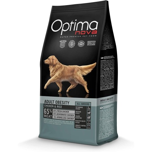 Optima Nova Obesity Chicken Rice 12 Kg for overweight dogs