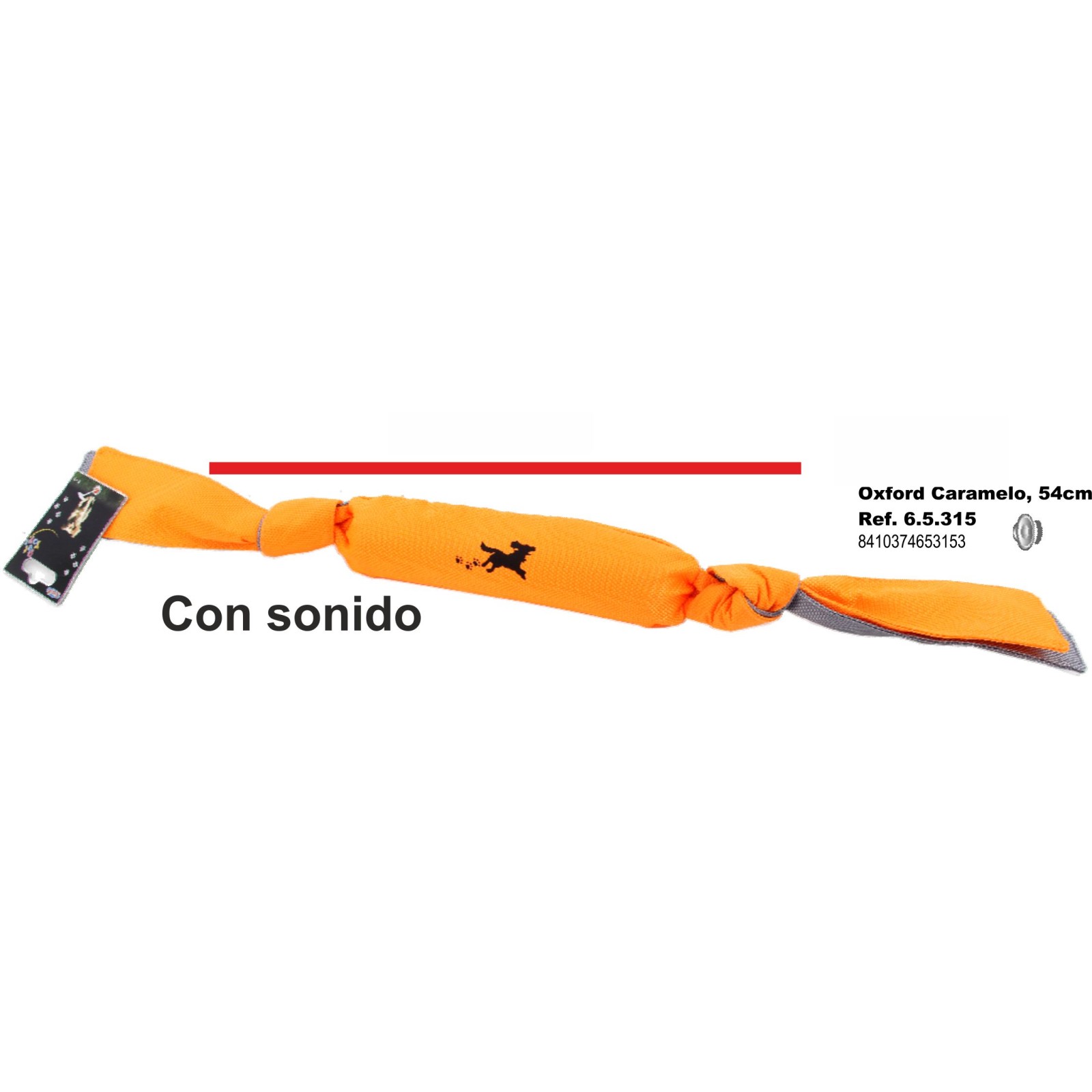 Caramelo Oxford 54 Cm. Naranja para Perros