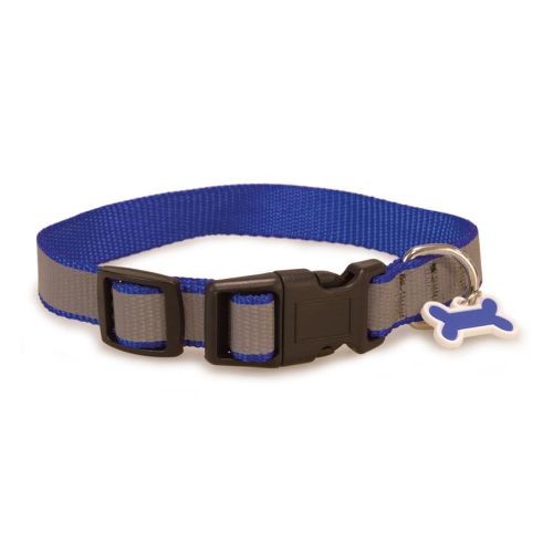 Collar Perro Reflectante Azul