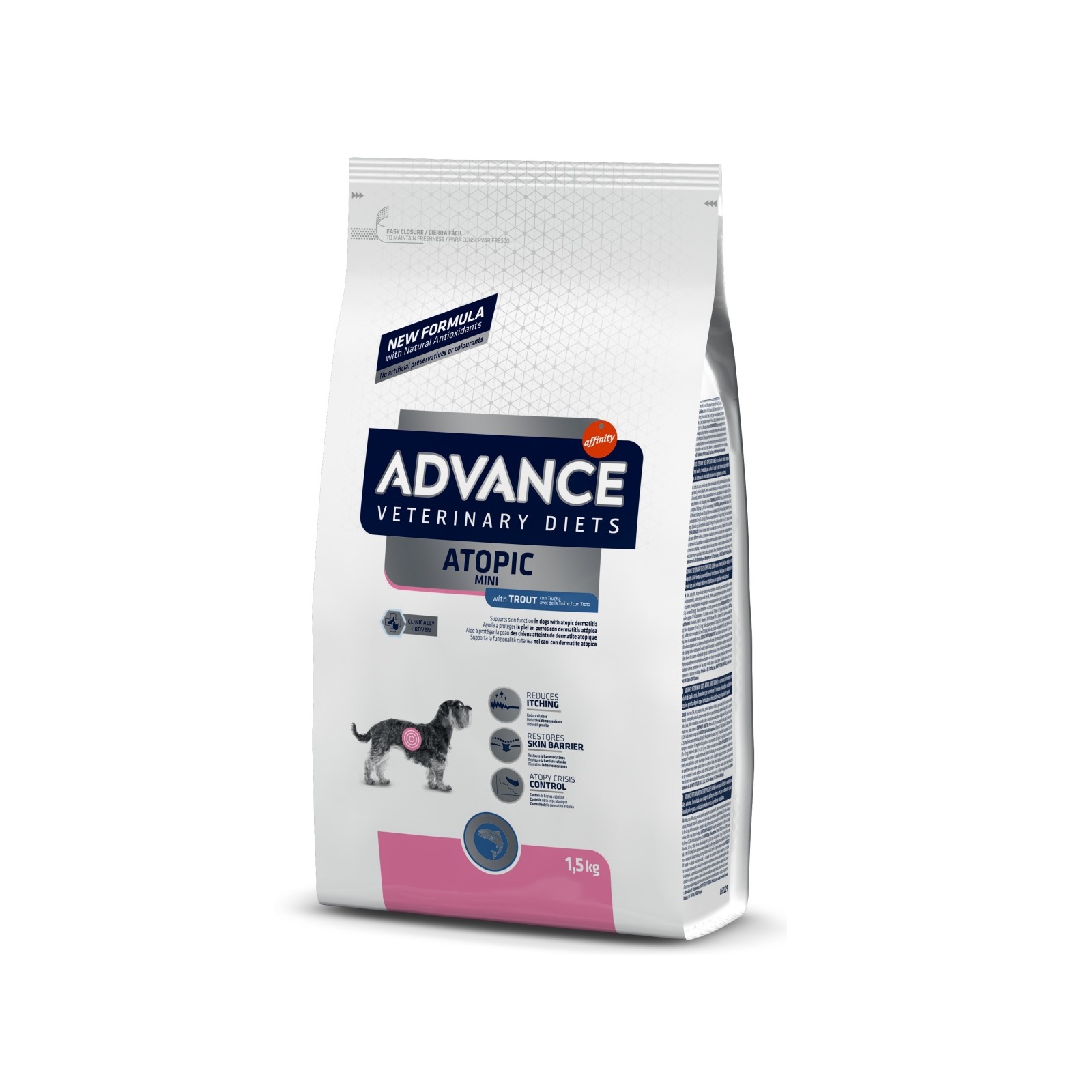 Advance Dog Atopic Trout Mini 1.5 Kg for Sensitive Skin