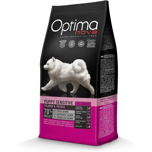 Optima Nova Cachorros Sabor Salmón y Patata 2 Kg