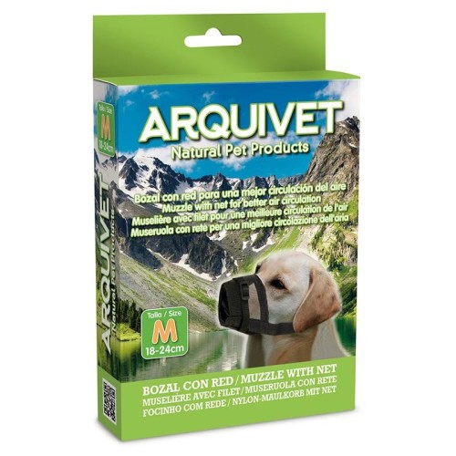 Bozal Nylon Ajustable Talla M para Perros