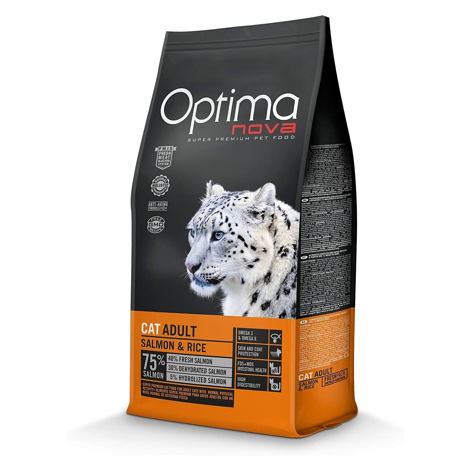 Optima Nova Cat Adult Salmon Rice 2 Kg