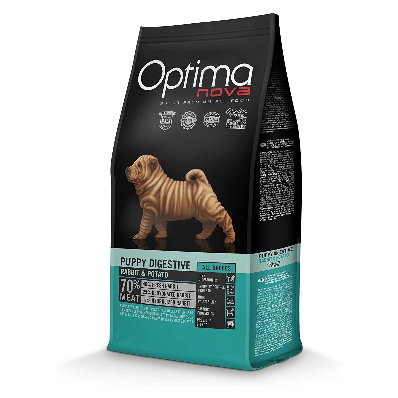 Optima Nova Puppy Digestive Dog Food 2 Kg