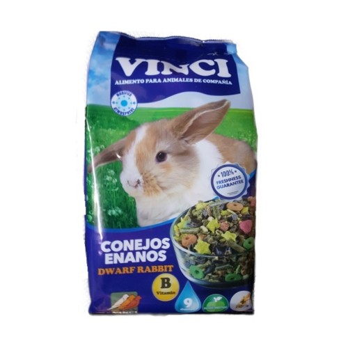 Comida para Conejos Enanos Vinci 4 Kg Premium