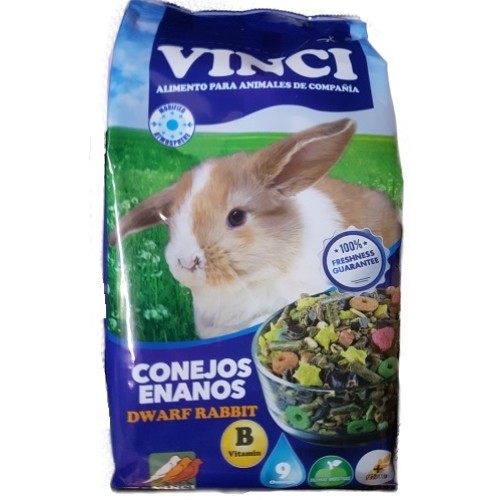 Comida para Conejos Enanos Vinci 4 Kg Premium