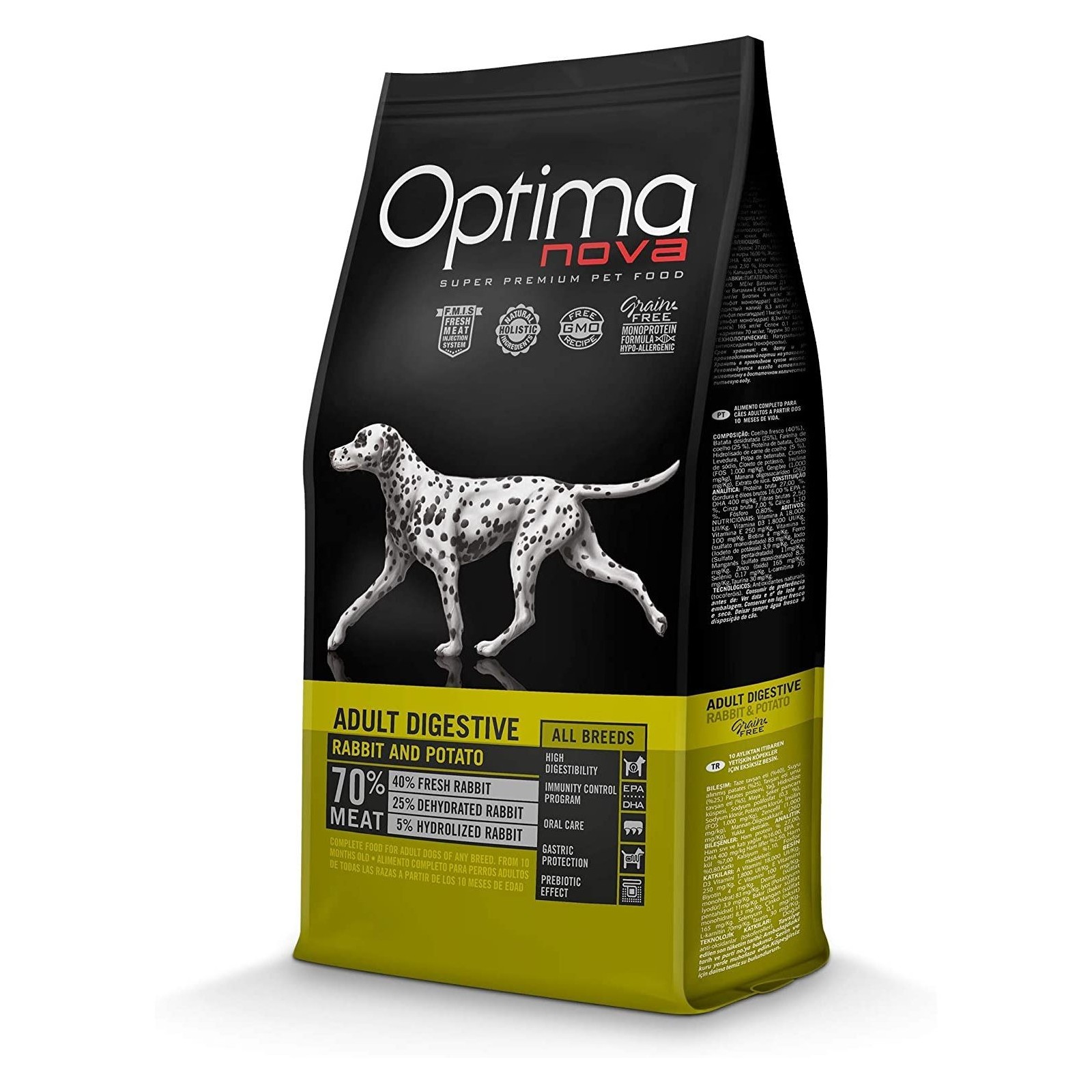 Alimento Digestivo Optima Nova para Perros Adultos