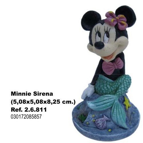 Minnie Mermaid 5.08x5.08x8.25 cm