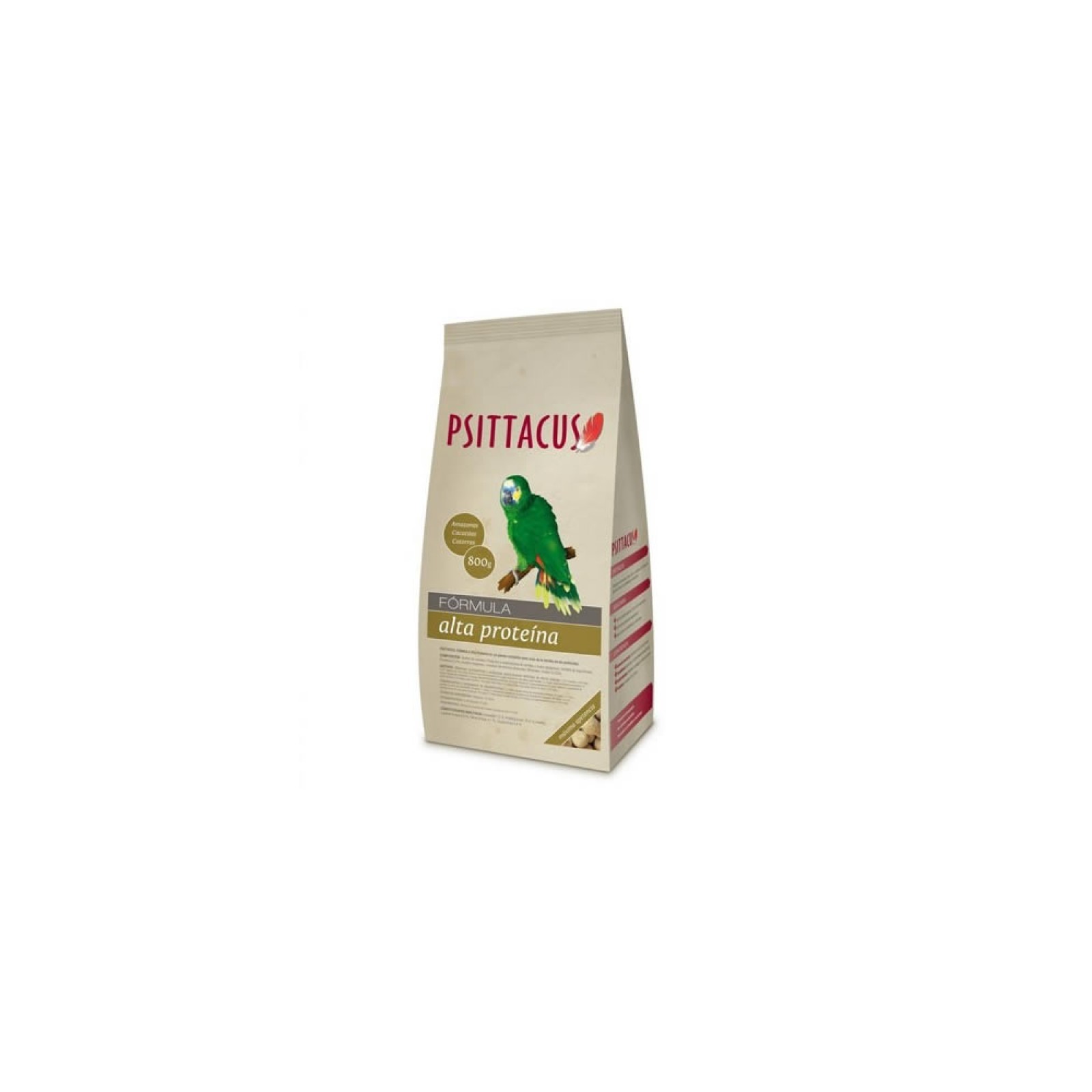 Psittacus Pienso Alta Proteina 800 Gr.