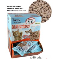 Rellenito Crunch Cat Salmón 50gr. C/40 Bolsas