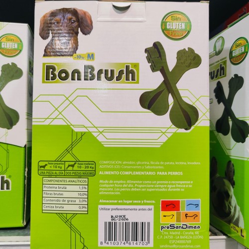 Snacks Dentales Bonbrush 2x15gr. X 40 Bolsas para Perros