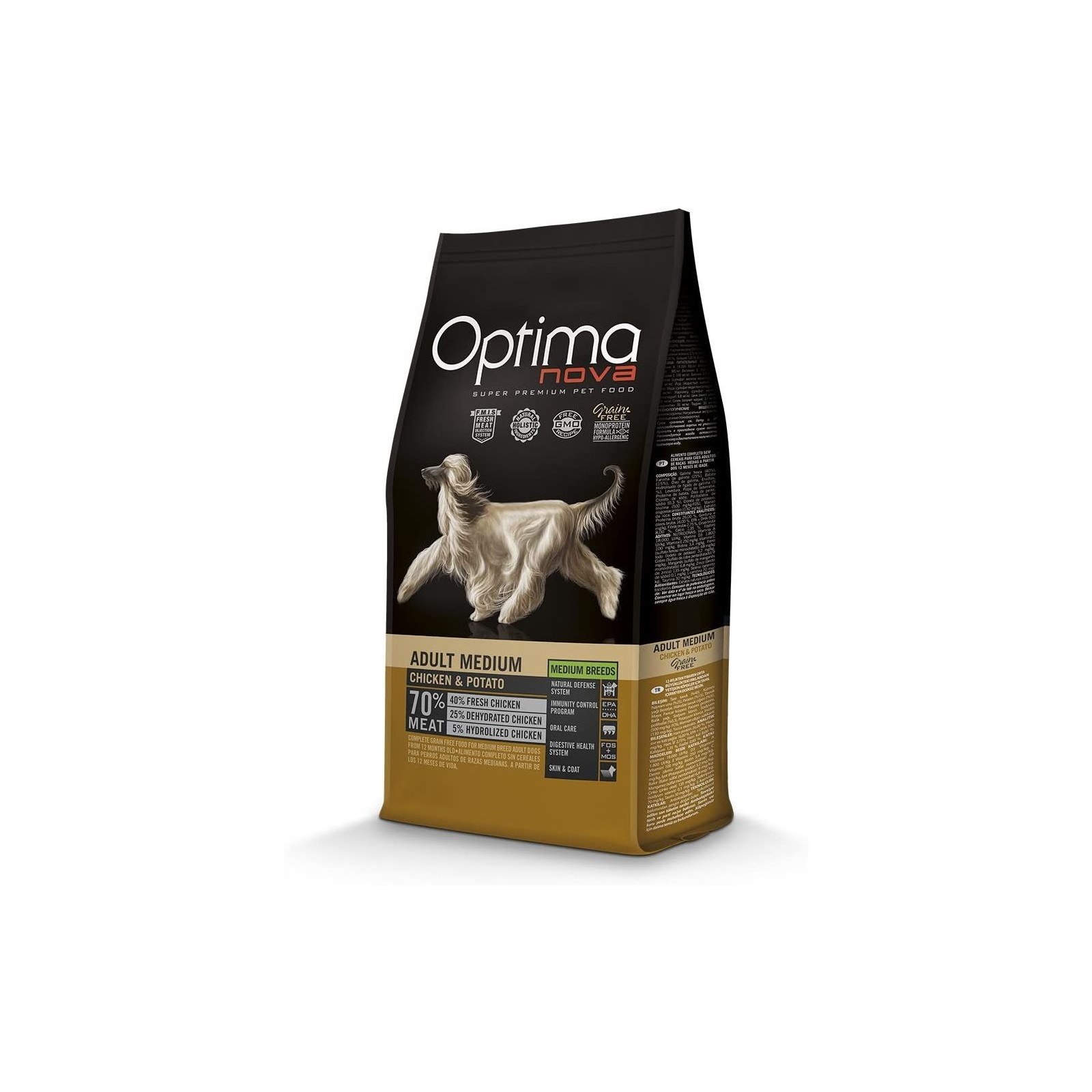 Optima Nova Adult Medio Pollo y Patata 2 Kg