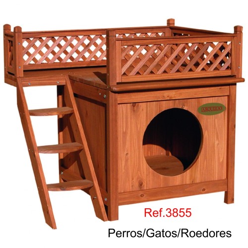 Wooden Kennel for Dogs Cats and Rodents