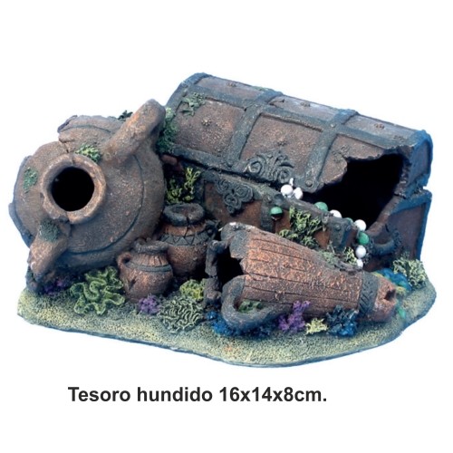 Elemento Decorativo para Acuario Tesoro Hundido