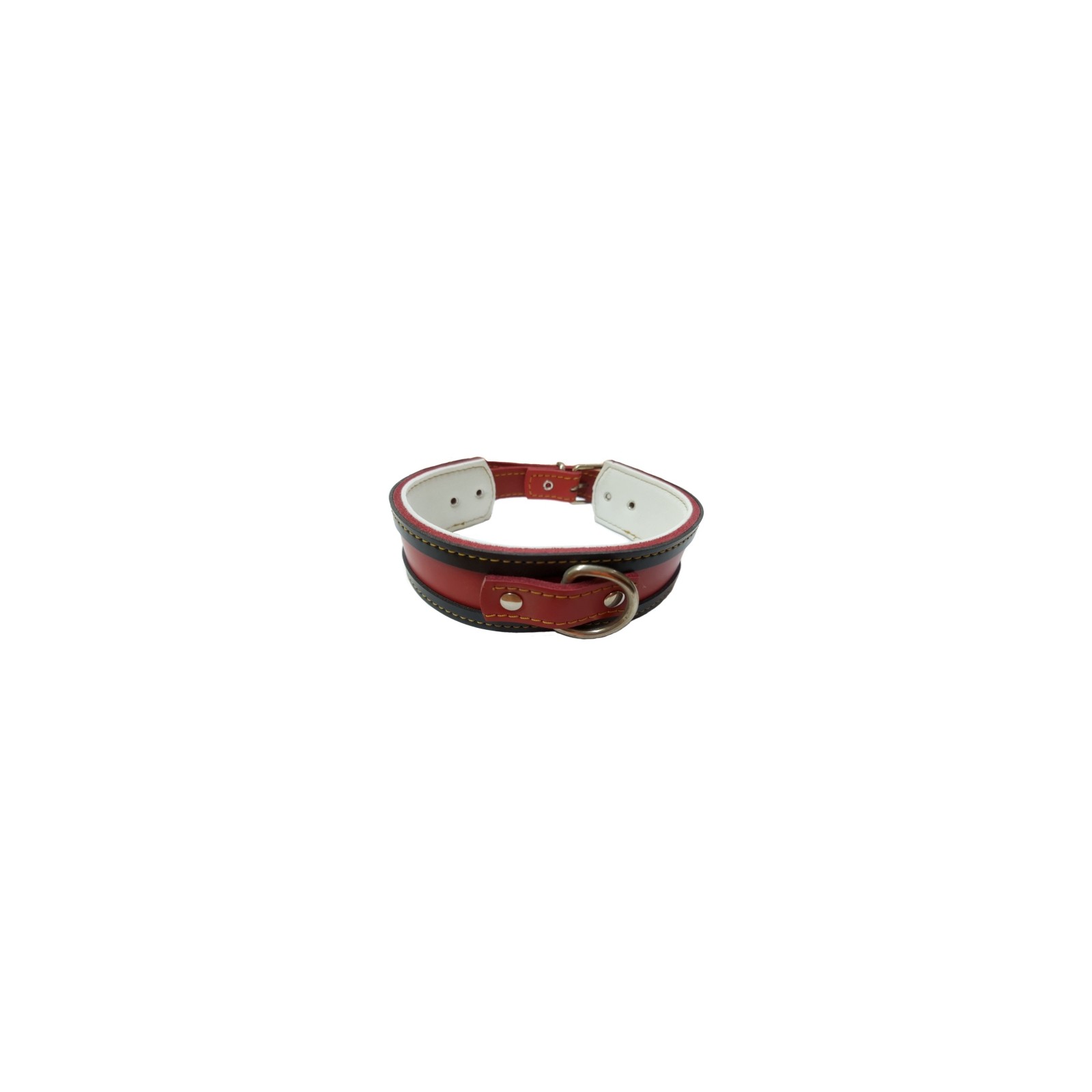 Red Greyhound Collar with Black Edging