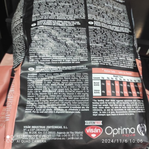 Optima Nova Adult Mini Salmón y Patata 8 Kg Comida para Perros