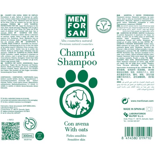 Natural Oat Shampoo for Dogs