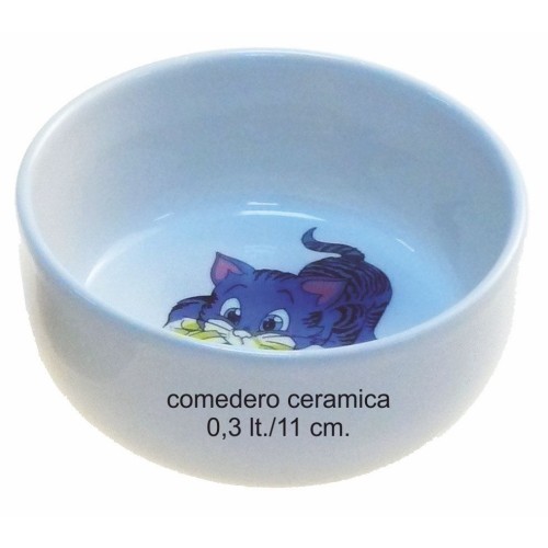 Comedero Cerámica Gatitos 0,3 Lt