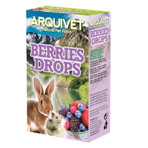 Drops de Frutas del Bosque 65g Premio Saludable para Roedores