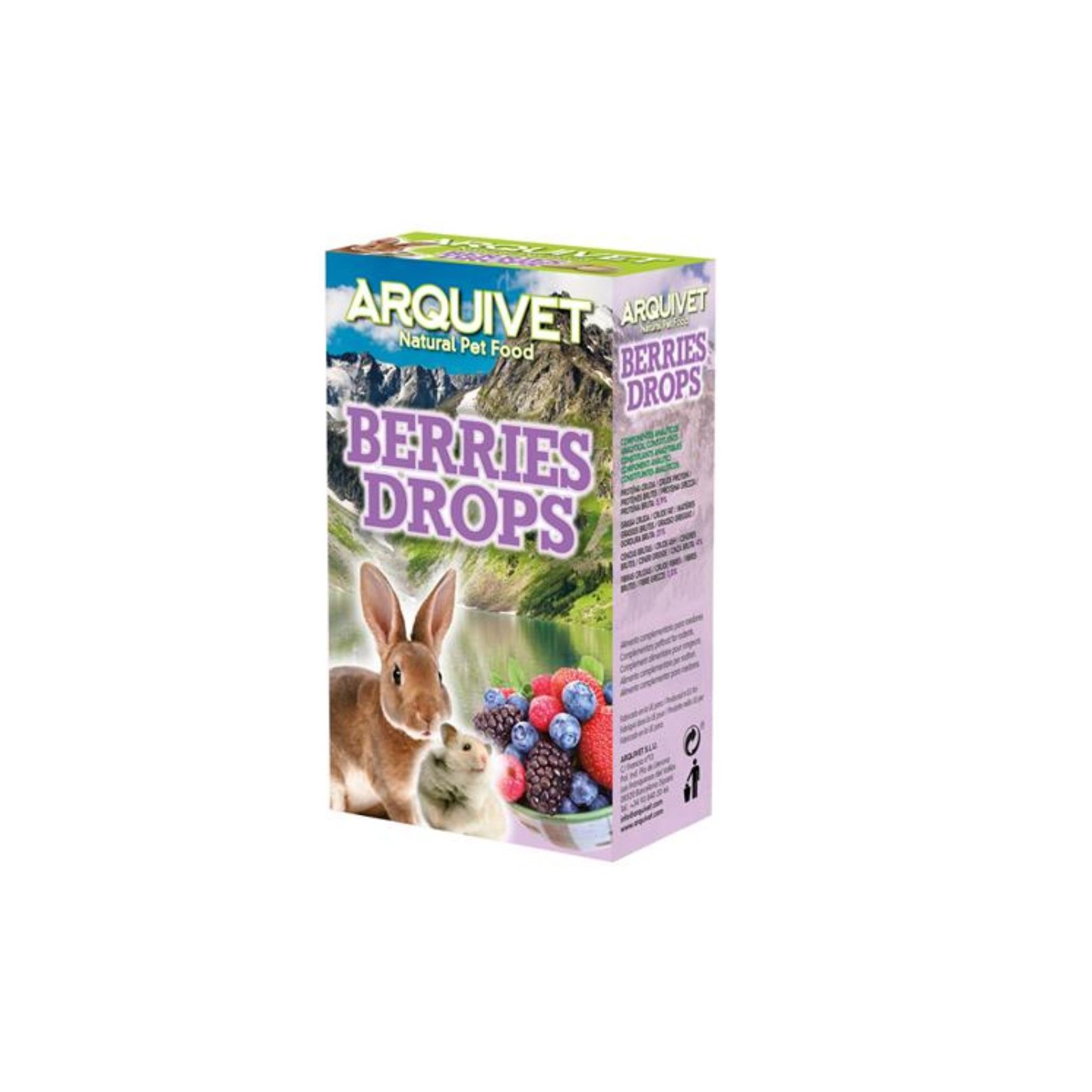 Drops de Frutas del Bosque 65g Premio Saludable para Roedores