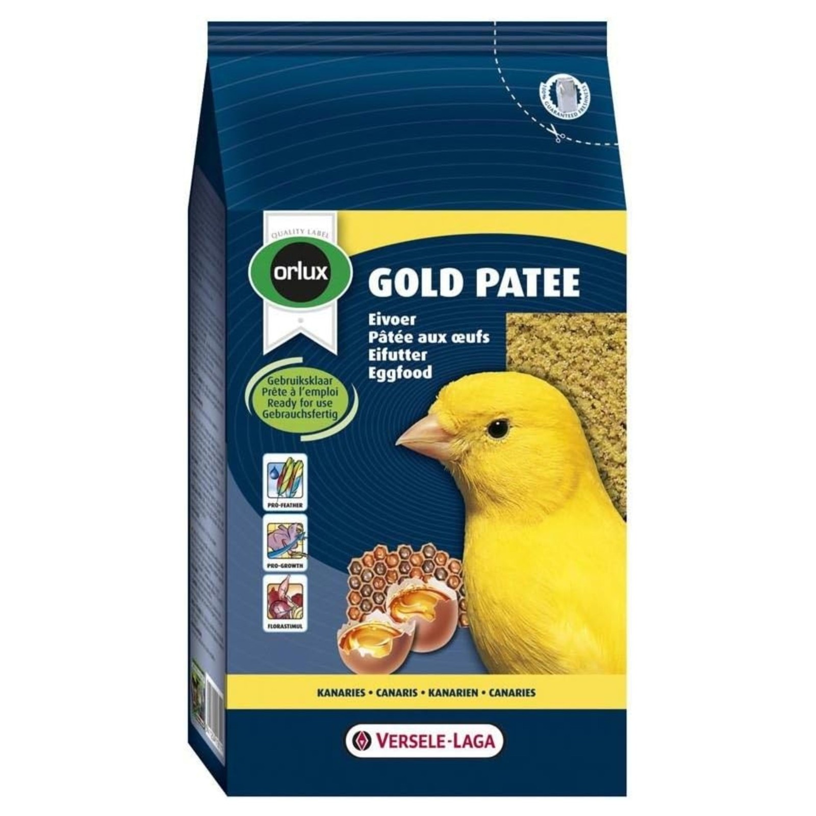 Pasta Gold Patee Amarilla 1 Kg para Pájaros