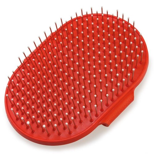 Metal Spiked Rubber Brush for Efficient Grooming