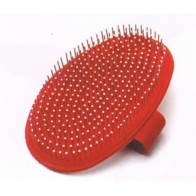 Metal Spiked Rubber Brush for Efficient Grooming