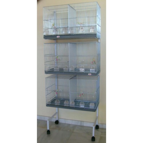 Zinc-Plated Breeding Cage B-3 2 Compartments