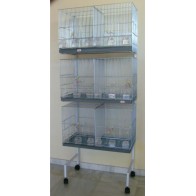 Zinc-Plated Breeding Cage B-3 2 Compartments