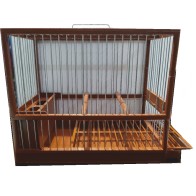 Large Bird Cage with Grill Brown Domen