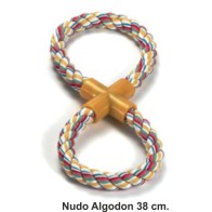 Mordedor Nudo de Algodón para Perros Pequeños