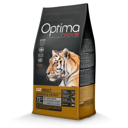 Optima Nova Cat Adult Pollo Patata 2 Kg Sin Cereales