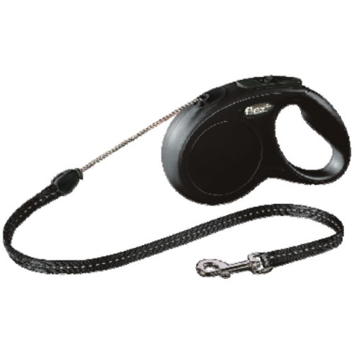 Flexi New Classic XS Cord 3M Black - Retractable Leash