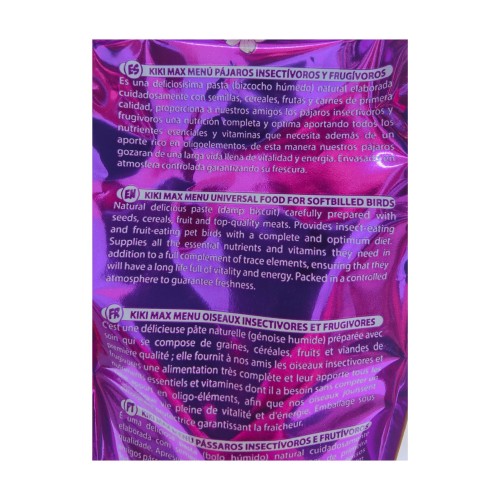 Kiki Insectivorous Frugivorous Bird Food 500g