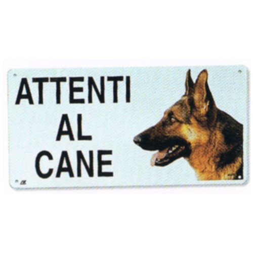 German Shepherd Attention Warning Sign